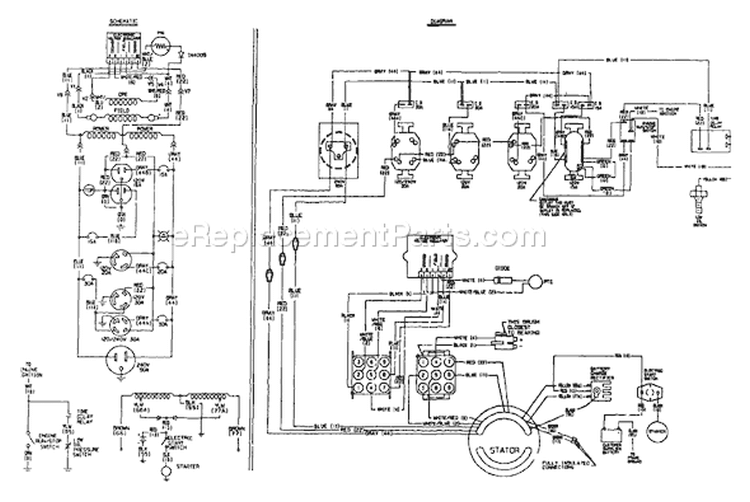 Page I Diagram and Parts List for 9163-2  Briggs and Stratton Generator